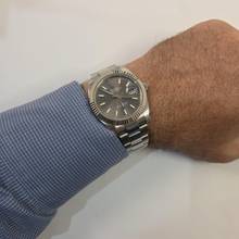 Thumbnail von Rolex Datejust 41 41mm Ouro Branco & Aço Rhodium Dial Automático Completo