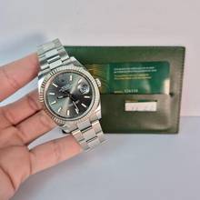 Thumbnail von Rolex Datejust 41 41mm Ouro Branco & Aço Rhodium Dial Automático Completo