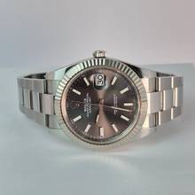 Thumbnail von Rolex Datejust 41 41mm Ouro Branco & Aço Rhodium Dial Automático Completo
