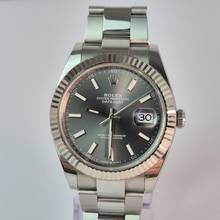 Thumbnail von Rolex Datejust 41 41mm Ouro Branco & Aço Rhodium Dial Automático Completo