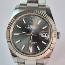 Thumbnail von Rolex Datejust 41 41mm Ouro Branco & Aço Rhodium Dial Automático Completo