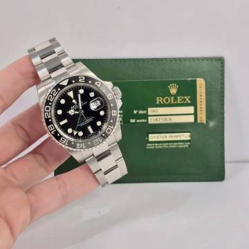Rolex GMT-Master II Black Ceramic 40mm Automático Completo