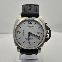 Thumbnail von Panerai Luminor Marina Weißes Zifferblatt Automatik 44mm Komplett