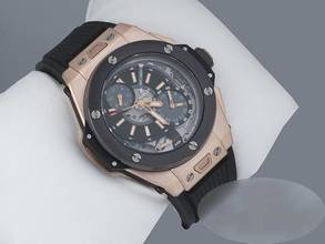 Thumbnail von Hublot Big Bang Alarm Repeater 403.om.0123.rx 2016 Rosegold 750 Handaufzug Gold
