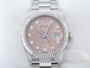 Thumbnail von Rolex Datejust 36 36mm 126234 2022 Stahl Weissgold 750 Diamanten Automatik Gold