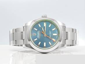 Thumbnail von Rolex Milgauss 116400gv 2017 Z-blue Edelstahl Automatik Rolex-service 2024 Stahl Blau