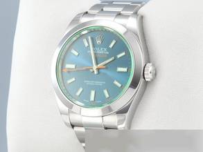 Thumbnail von Rolex Milgauss 116400gv 2017 Z-blue Edelstahl Automatik Rolex-service 2024 Stahl Blau