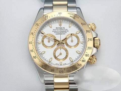 Rolex Daytona 116523 Edelstahl Gelbgold 750 Chronograph Automatik Gold