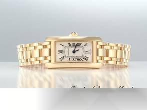 Thumbnail von Cartier Tank Américaine Gelbgold 750 Cartier-service Im Juli 2026 Gold