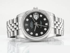 Thumbnail von Rolex Datejust 36 36mm 116234 2019 Stahl Weissgold 750 Diamanten Automatik Stainless Steel 18kt White Gold Jubilé-band Chronometer Oyster Black Dial