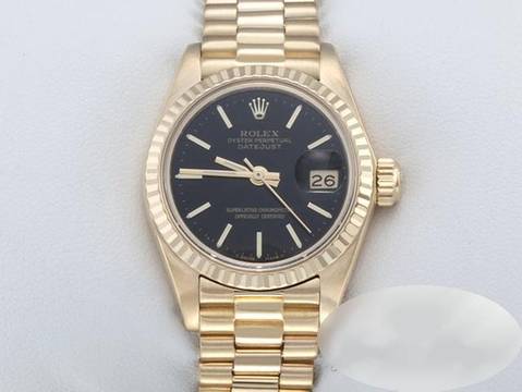 Rolex Lady-Datejust Gelbgold 750 Automatik 18kt Yellow Gold Damen Damenuhr Jubilé-band Chronometer Oyster