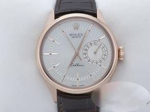 Thumbnail von Rolex Cellini Date 50515 2015 Rosegold 750 Lederband Automatik Gold