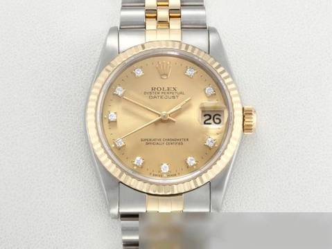  Rolex Datejust 31 Stahl Gelbgold 750 Diamanten Automatik Gold Stahl Stainless Steel 18kt Yellow Gold Jubilé-band Chronometer Oyster 
