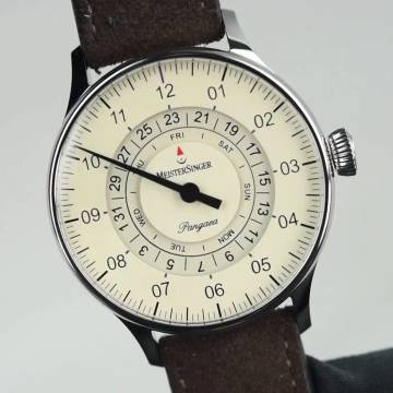Meistersinger Pangaea Day Date Ivory NEW FULL SET