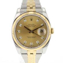 Thumbnail von Rolex Datejust 36 Steel/Gold Jubilee Champagne Diamond Dial