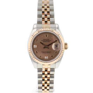  Rolex Lady-Datejust 26 Steel/Everose Jubilee Pink MOP Arab Dial 