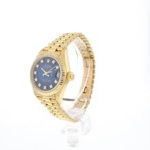 Thumbnail von Rolex Lady-Datejust 26 Yellow Gold Blue Vignette Diamond Dial