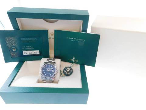  Rolex Datejust 41 ungetragen Datejust II Neues Modell 41 mm aus 06 2021 Full Set Neuste Karte 