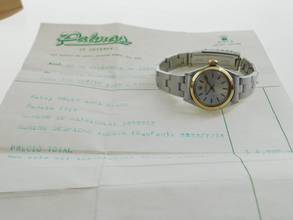 Thumbnail von Rolex Oyster Perpetual 26 Lady Oyster St / G 25 mm Oysterband mit original Erstkaufrechnung mit Erstkaufrechnung schöner original Original Zustand