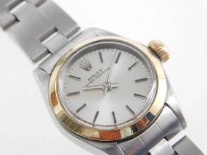 Thumbnail von Rolex Oyster Perpetual 26 Lady Oyster St / G 25 mm Oysterband mit original Erstkaufrechnung mit Erstkaufrechnung schöner original Original Zustand