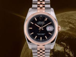 Thumbnail von Rolex Datejust 116231 Steel & Rose Gold 36mm - Black Dial - Full Set 2017