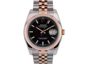 Thumbnail von Rolex Datejust 116231 Steel & Rose Gold 36mm - Black Dial - Full Set 2017