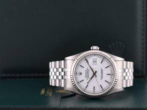 Thumbnail von Rolex Datejust 16234 36mm White Dial Box-paper 1998