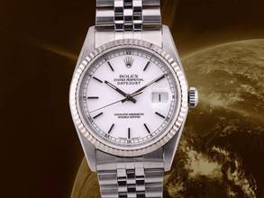 Thumbnail von Rolex Datejust 16234 36mm White Dial Box-paper 1998