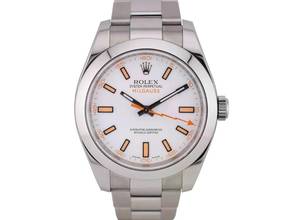 Thumbnail von Rolex Milgauss 116400 White Dial - Rare Green Card 2021 - New
