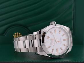 Thumbnail von Rolex Milgauss 116400 White Dial - Rare Green Card 2021 - New
