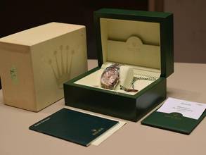 Thumbnail von Rolex Datejust 116231 Steel & Rose Gold - Pink Diamonds Dial - Full Set 36mm