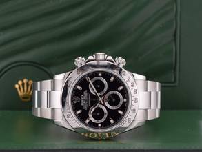 Thumbnail von Rolex Daytona Cosmograph Daytona 116520 Black Dial - Long Clasp - Like New Full Set 2012