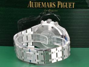 Thumbnail von Audemars Piguet Royal Oak Chronograph 26715st Blau Chronograph 38mm - Neu 2025 Aufkleber