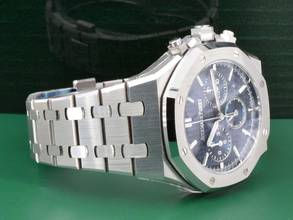 Thumbnail von Audemars Piguet Royal Oak Chronograph 26715st Blau Chronograph 38mm - Neu 2025 Aufkleber