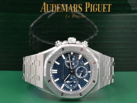 Audemars Piguet Royal Oak Chronograph 26715st Blue Chronograph 38mm - New 2025 Stickers