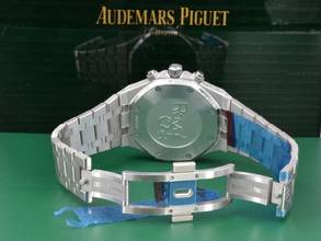 Thumbnail von Audemars Piguet Royal Oak Chronograph 26715st Blau Chronograph 38mm - Neu 2025 Aufkleber