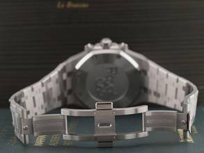 Thumbnail von Audemars Piguet Royal Oak Chronograph 26715st Chronograph 38mm Blaues Zifferblatt - Komplettset - Neu