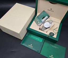 Thumbnail von Rolex Datejust 41 41mm 126300 White Roman Dial - Jubilee Bracelet Very Good Condition Full Set 9-2022
