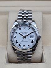 Thumbnail von Rolex Datejust 41 41mm 126300 White Roman Dial - Jubilee Bracelet Very Good Condition Full Set 9-2022