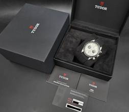 Thumbnail von Tudor Black Bay Chrono M79360N-0008 'Panda' Weißes Zifferblatt - Stoffarmband Ungetragen/Neuwertig Komplettset 4-2026