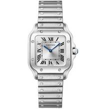 Thumbnail von Cartier Santos de Cartier WSSA0082 'Small' Silbernes Zifferblatt Ungetragen/Neuwertig Komplettset 4-2026
