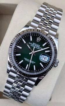  Rolex Datejust 36 36mm 126234 Green Ombré Dial Jubilee Bracelet Unworn/New Condition Full Set 6-2026 
