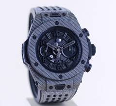 Thumbnail von Hublot Big Bang Unico Italia Independent grey Jeans Carbon Chronograph 45mm Skeleton B+P
