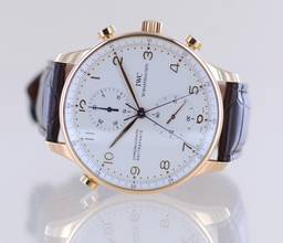 Thumbnail von IWC Portuguese Portugieser 18K Roségold Rattrapante Doppelchronograph 41mm Klassiker