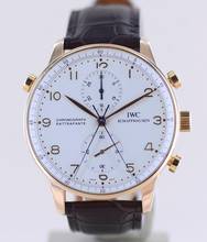 Thumbnail von IWC Portuguese Portugieser 18K Roségold Rattrapante Doppelchronograph 41mm Klassiker