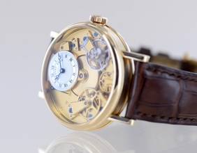 Thumbnail von Breguet Tradition Gold 18K Skeleton Power Reserve Dresswatch Klassiker B+P rar