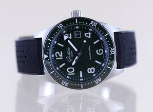 Thumbnail von Glashütte Original SeaQ green 39,5mm Kaliber 36 Automatik Kautschukband Diver B+P Top