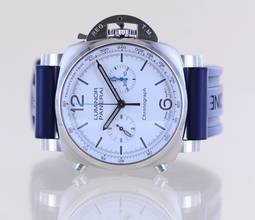 Thumbnail von Officine Paneral Luminor Chronograph 44mm Steel 01218 White Dial 44mm B+P