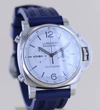 Thumbnail von Officine Paneral Luminor Chronograph 44mm Steel 01218 White Dial 44mm B+P