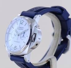 Thumbnail von Officine Paneral Luminor Chronograph 44mm Steel 01218 White Dial 44mm B+P